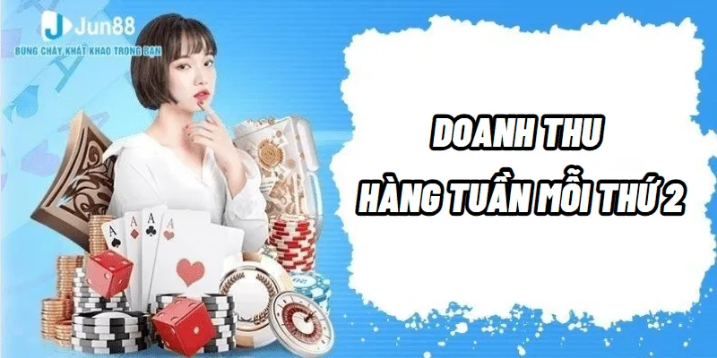 Doanh thu hàng tuần mỗi thứ 2